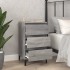 Mesita de noche madera contrachapada gris Sonoma 40x35x70