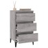 Mesita de noche madera contrachapada gris Sonoma 40x35x70