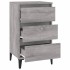 Mesita de noche madera contrachapada gris Sonoma 40x35x70