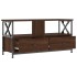 Mueble TV hierro y madera contrachapada roble marrón