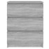 Aparador de madera contrachapada gris Sonoma 60x35x76