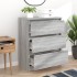 Aparador de madera contrachapada gris Sonoma 60x35x76