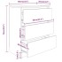 Aparador de madera contrachapada gris Sonoma 60x35x76
