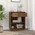 Mesa consola de madera maciza de pino marrón miel 60x34x75