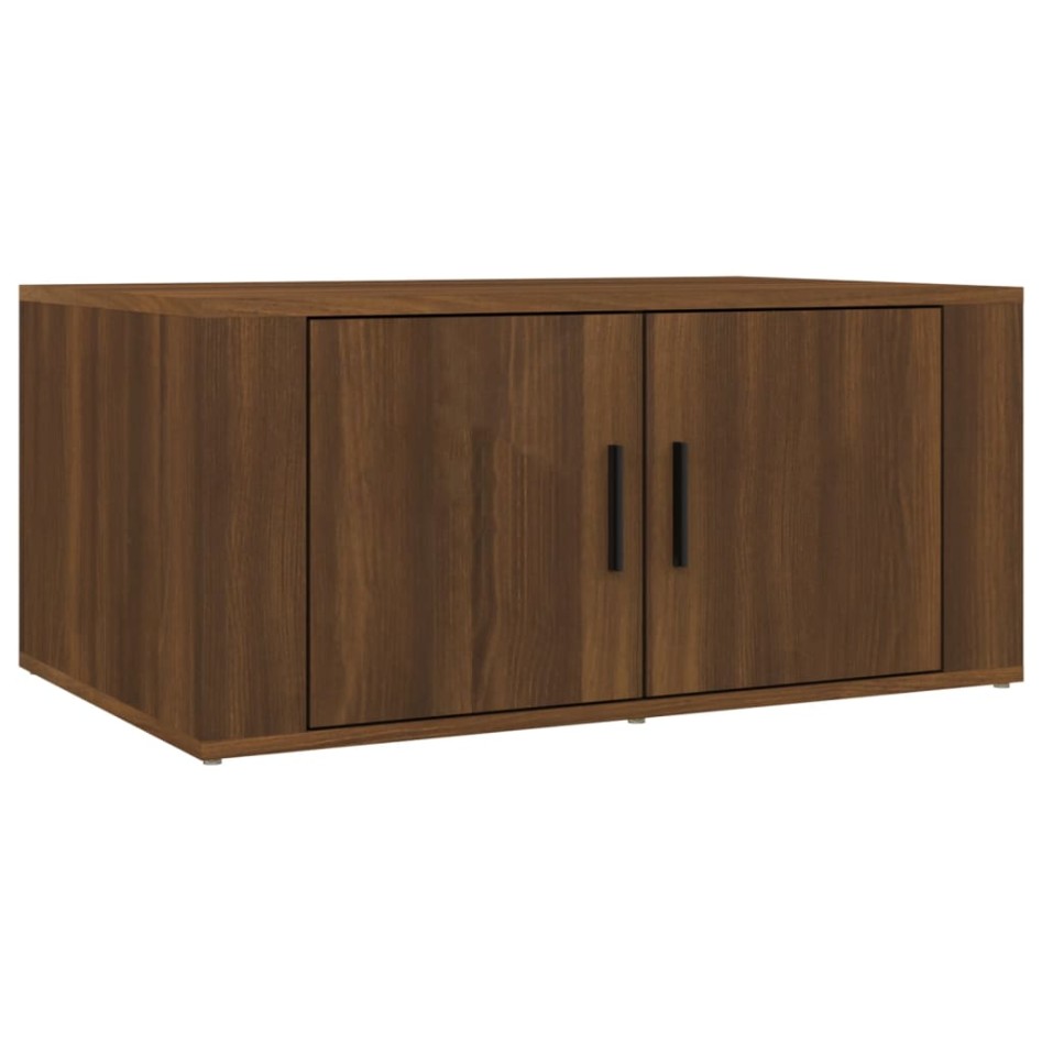 Mesa de centro madera contrachapada roble marrón 80x50x36