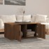 Mesa de centro madera contrachapada roble marrón 80x50x36