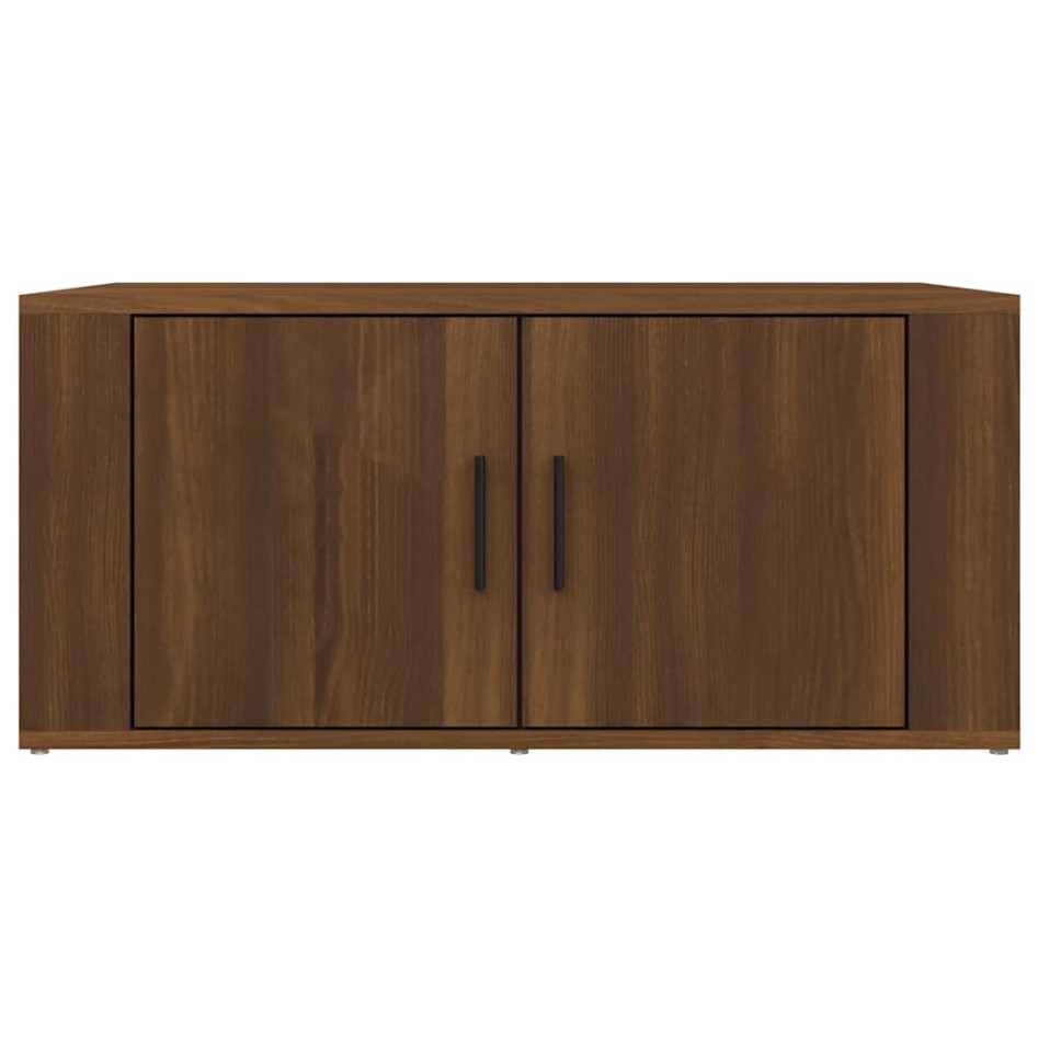 Mesa de centro madera contrachapada roble marrón 80x50x36