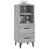 Aparador de madera contrachapada gris Sonoma 34,5x34x90