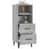 Aparador de madera contrachapada gris Sonoma 34,5x34x90
