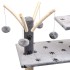 Rascador para gatos poste rascador de sisal 125 cm huellas