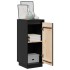 Aparador 2 uds madera maciza de pino negro 31,5x34x75