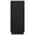 Aparador 2 uds madera maciza de pino negro 31,5x34x75