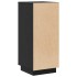Aparador 2 uds madera maciza de pino negro 31,5x34x75