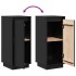 Aparador 2 uds madera maciza de pino negro 31,5x34x75