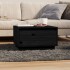Mesa de centro de madera maciza de pino negro 55x56x32
