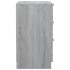 Mesita de noche gris Sonoma 40x36x65