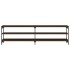 Mueble TV metal y madera contrachapada marrón roble