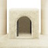 Rascador para gatos con postes de sisal crema 110