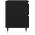 Mesita de noche madera de ingeniería negro 40x35x50