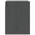 Armario de pared 2 uds madera maciza de pino gris 30x30x40