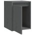 Armario de pared 2 uds madera maciza de pino gris 30x30x40