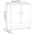 Armario de pared madera contrachapada gris Sonoma 60x31x70