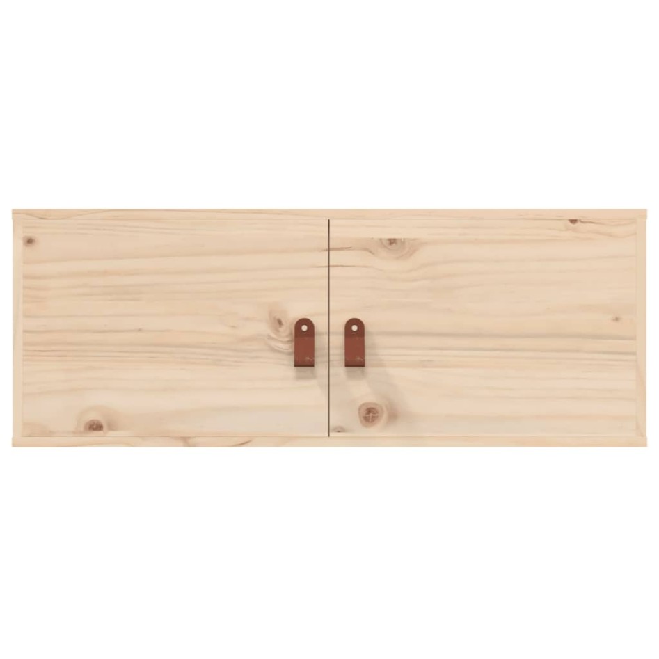 Armario de pared de madera maciza de pino 80x30x30