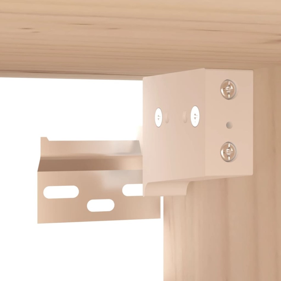 Armario de pared de madera maciza de pino 80x30x30