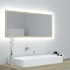 Espejo de baño LED acrílico color roble Sonoma 100x8,5x37
