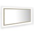 Espejo de baño LED acrílico color roble Sonoma 100x8,5x37