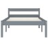 Estructura de cama sin colchón madera de pino gris 90x200