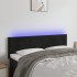 Cabecero con LED de terciopelo negro 144x5x78/88