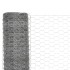 Alambrada de gallinero acero galvanizado plateado 25x1,5