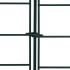Set de valla de jardín arqueada verde 77,5x64