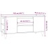 Mueble para TV madera contrachapada marrón roble 102x44,5x50