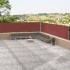 Toldo lateral retráctil marrón 117x1200