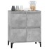 Aparador de madera contrachapada gris hormigón 60x35x70