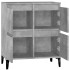 Aparador de madera contrachapada gris hormigón 60x35x70
