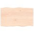 Tablero de mesa madera maciza roble borde natural 100x60x2