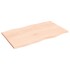 Tablero de mesa madera maciza roble borde natural 100x60x2