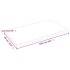 Tablero de mesa madera maciza roble borde natural 100x60x2