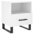 Mesitas de noche 2 uds madera ingeniería blanco 40x35x47,5