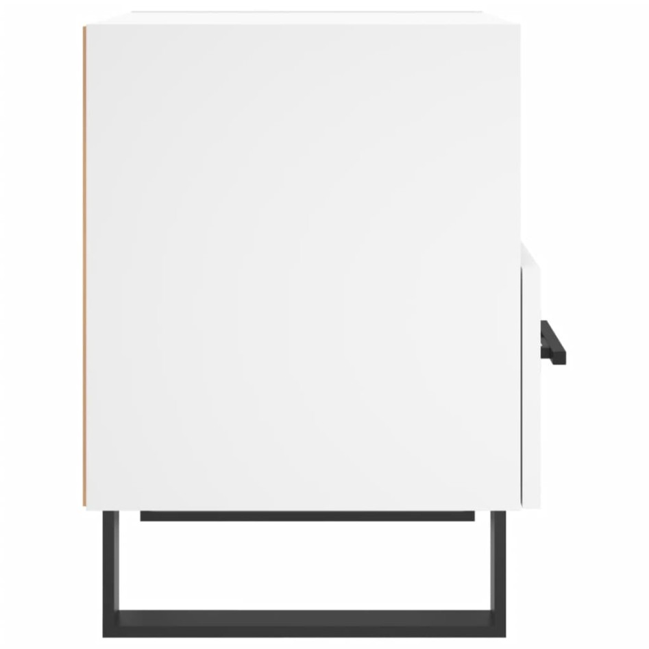 Mesitas de noche 2 uds madera ingeniería blanco 40x35x47,5