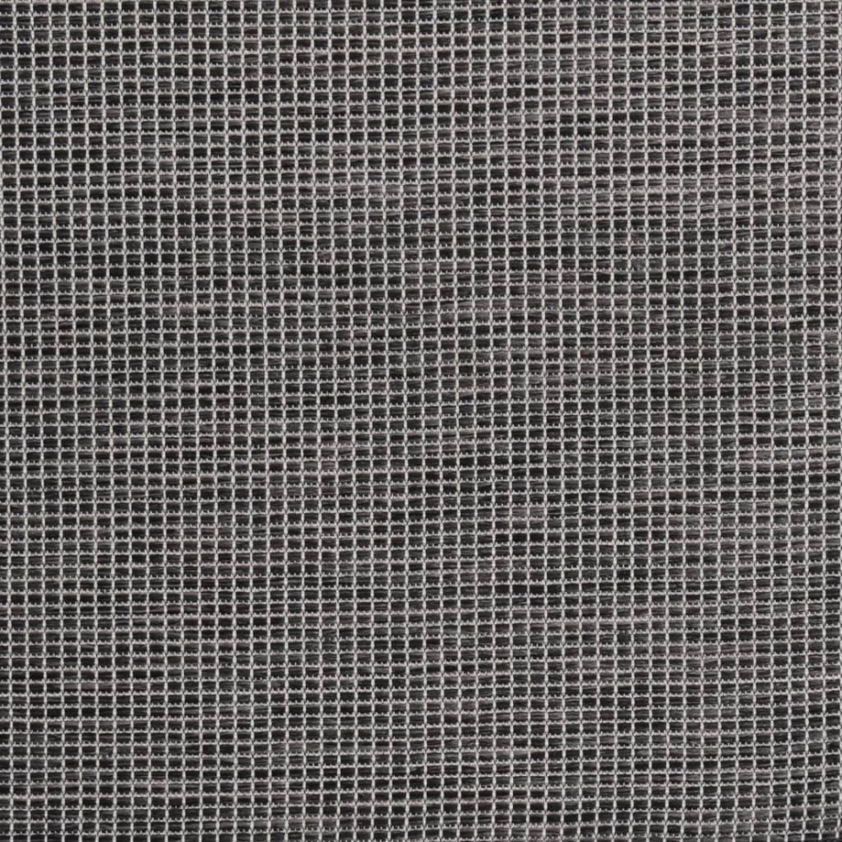 Alfombra de exterior de tejido plano gris 200x280