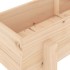 Arriate elevado de jardín madera maciza de pino 160x30x38