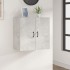 Armario de pared madera contrachapada gris hormigón 60x31x60