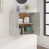 Armario de pared madera contrachapada gris hormigón 60x31x60