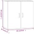 Armario de pared madera contrachapada gris hormigón 60x31x60