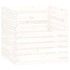 Compostador de madera maciza de pino blanco 80x80x78