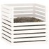 Compostador de madera maciza de pino blanco 80x80x78